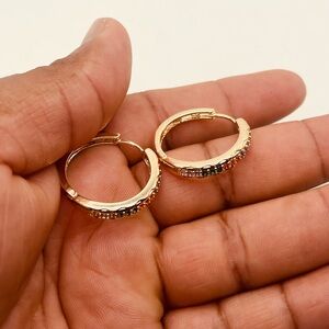 Gold filled earrings for women hoop color